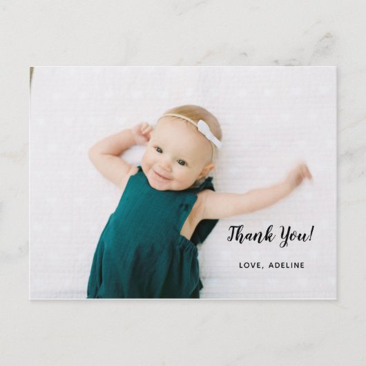 Birthday Foto Dank u Briefkaart (Voorkant)