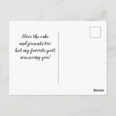 Birthday Foto Dank u Briefkaart (Achterkant)