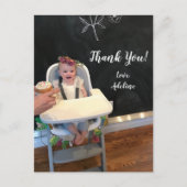 Birthday Foto Dank u Briefkaart (Voorkant)