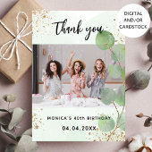 Birthday foto eucalyptus kaart