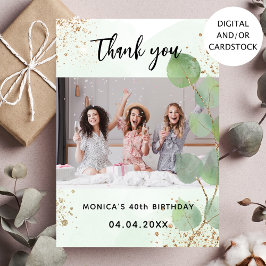 Birthday foto eucalyptus kaart