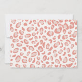 Birthday Foto van de roze dieren Safari Kaart (Achterkant)