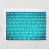 Birthday Foto van surf Up Blue Wave Surfing Kaart (Achterkant)