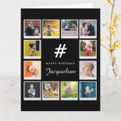 Birthday Fotocollage Sjabloon Elke pagina Naam zwa (Gele Bloem)