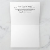 Birthday Fox - 1e verjaardag Kaart (Binnen)