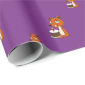 Birthday fox cartoon cadeaupapier (Rol Hoek)