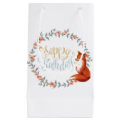Birthday Fox Wreath Klein Cadeauzakje (Voorkant)