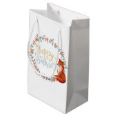 Birthday Fox Wreath Klein Cadeauzakje (Achterkant Gekanteld)