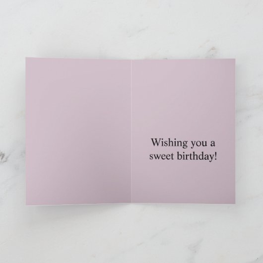 Birthday Franse macaron Kaart (Binnen)