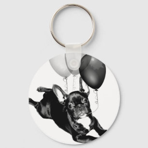 Birthday French Bulldog sleutelhanger