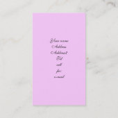 Birthday French Bulldog Visitekaartjes (Achterkant)