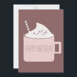 Birthday Friend op de Mok van de Campfire van Hot  Kaart<br><div class="desc">Winkelen,  oude en nieuwe Wenskaarten Ontworpen door het droomgrote digitale ontwerp</div>