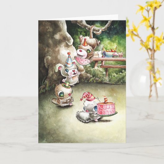 Birthday Friends Kaart (Gele Bloem)