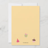 Birthday Friends Photo Invitation Kaart (Achterkant)