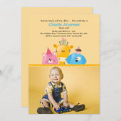 Birthday Friends Photo Invitation Kaart (Voorkant / Achterkant)