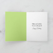 Birthday Frog Catching a Fly Kaart (Binnen)