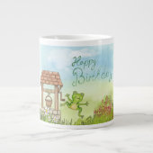 Birthday frog grote koffiekop (Voorkant)