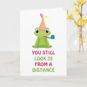 Birthday Frog Kaart (Gele Bloem)