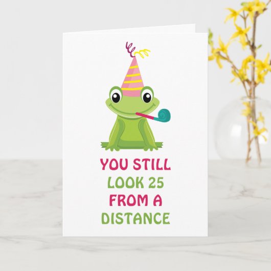 Birthday Frog Kaart (Gele Bloem)