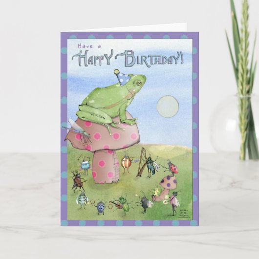 Birthday Frog Kaart (Voorkant)