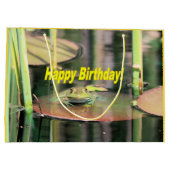 Birthday Frog Large Cadeautasje (Achterkant)