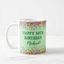 Birthday Fun Colorful Confetti Koffiemok