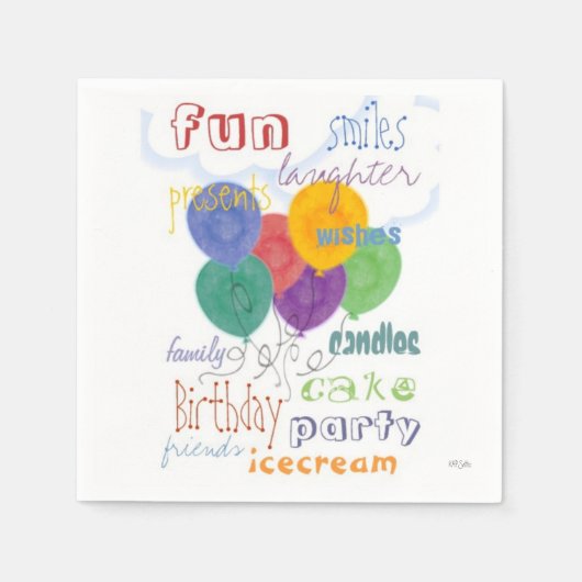 Birthday Fun Servetten (Voorkant)