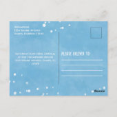 Birthday Fun Whimsical Ocean Swimming Sharks Briefkaart (Achterkant)