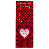 Birthday Fun Wine Gift Bag Wijn Cadeautas (Voorkant)