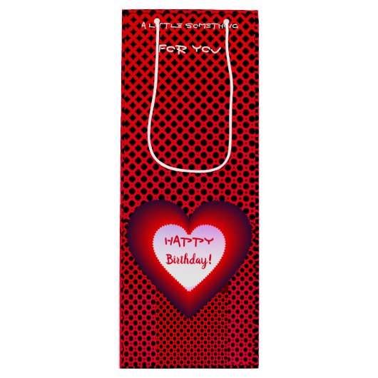 Birthday Fun Wine Gift Bag Wijn Cadeautas (Voorkant)