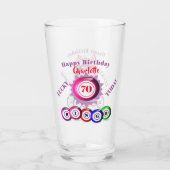 Birthday Funny Bingo Thed Glass Glas (Achterkant)