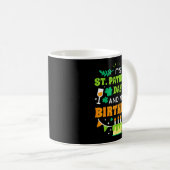 Birthday Funny Born On St Patricks Day 2020  Koffiemok (Voorkant rechts)