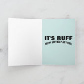 BIRTHDAY FUNNY DIE OUDERE DOG-WENSKAARTEN KRIJGT KAART (Binnen)