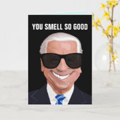 BIRTHDAY FUNNY JOE BIDEN GREETTE BIG CARD KAART (Gele Bloem)