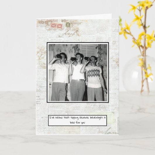 Birthday Funny Kaart (Gele Bloem)