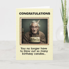 Birthday Funny Old Man Birthday Kaart