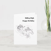 Birthday G Card : Riding High . Kaart (Voorkant)
