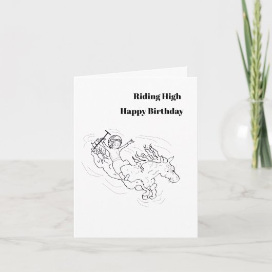 Birthday G Card : Riding High . Kaart (Voorkant)