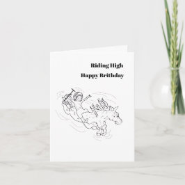 Birthday G Card : Riding High . Kaart