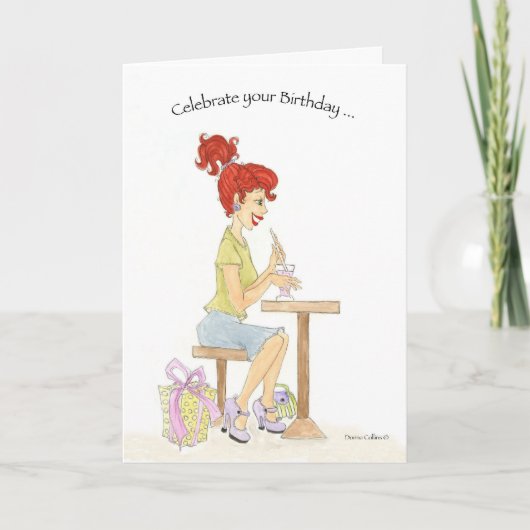 Birthday Gal Card Kaart (Voorkant)