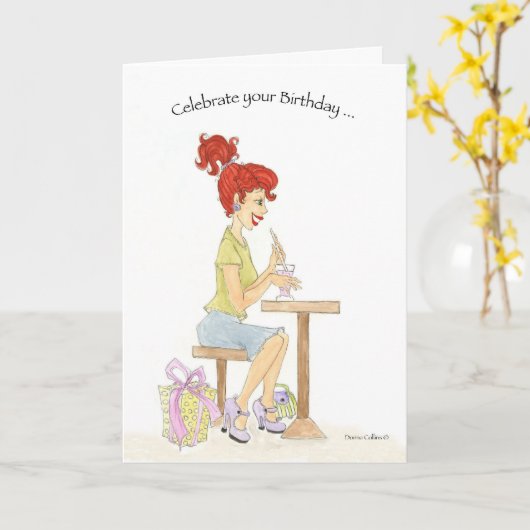 Birthday Gal Card Kaart (Gele Bloem)