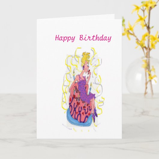 Birthday Gal/Sarr Kaart (Gele Bloem)