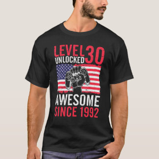 Birthday Game Level 30 jaar oud Niet-vergrendeld G T-shirt