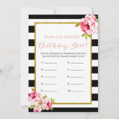 Birthday Games x2 - hoe oud | bingo Kaart (Achterkant)