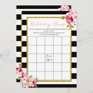 Birthday Games x2 - hoe oud | bingo Kaart