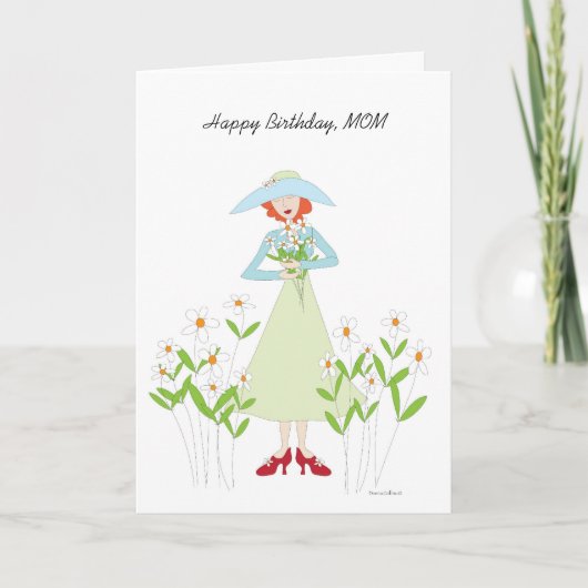Birthday Garden voor moeder Kaart (Voorkant)