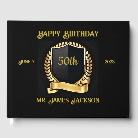 Birthday Gastenboek (Voorkant)