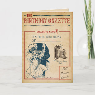  Birthday Gazette Kaart