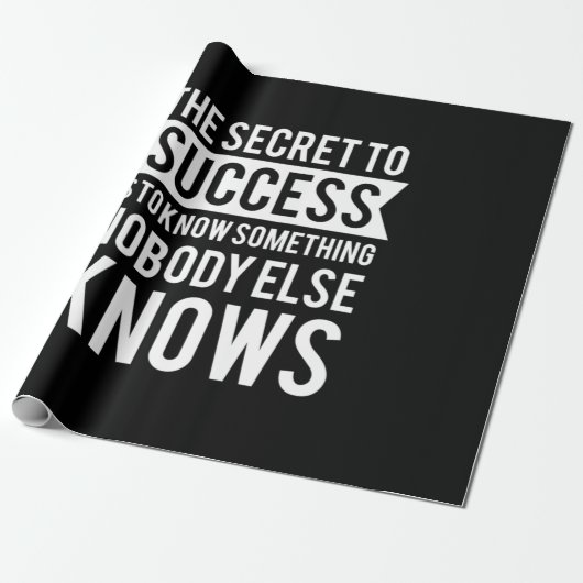 Birthday geeft het geheim aan succes cadeaupapier (Uitgerold)