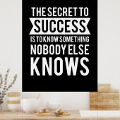 Birthday geeft het geheim aan succes poster (Keuken)